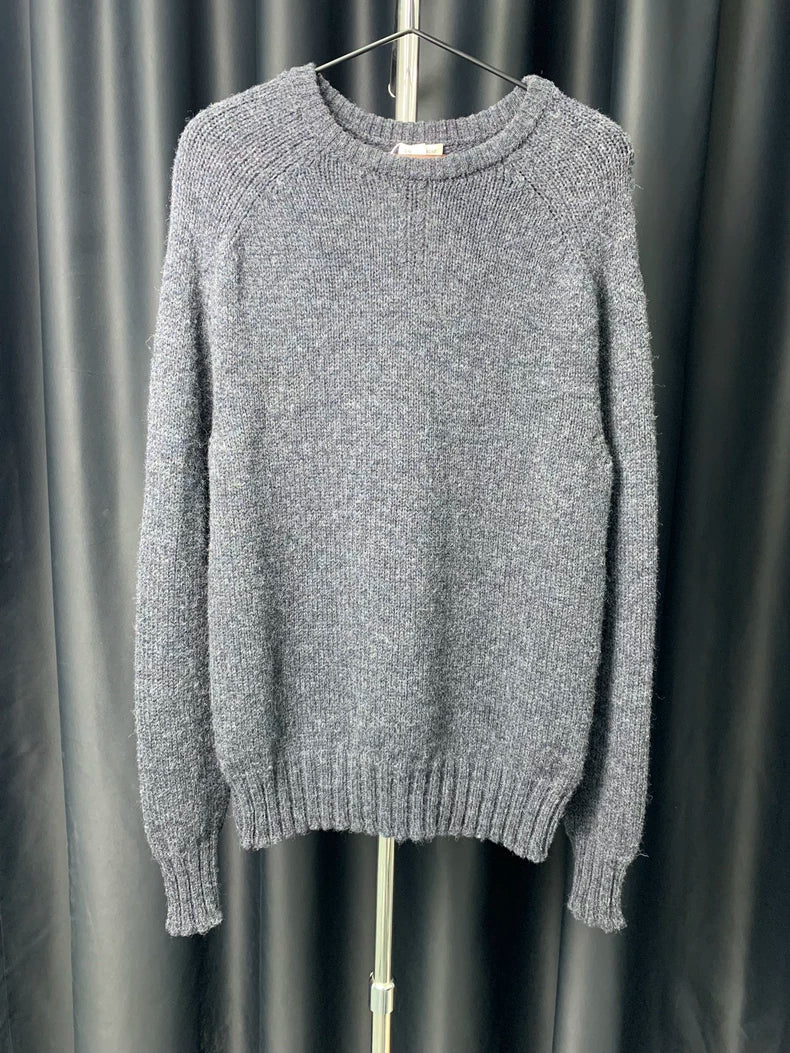 Saint Laurent Gray Knit Sweater for Sale