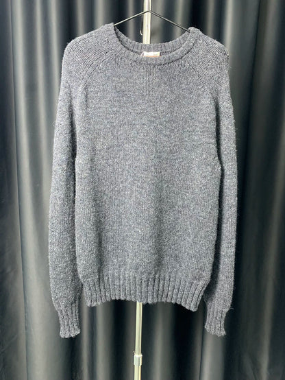 Saint Laurent Gray Knit Sweater for Sale