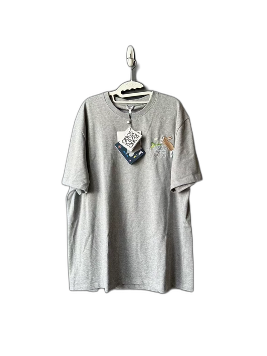 Loewe Grey Rabbit Short Sleeve T-Shirt