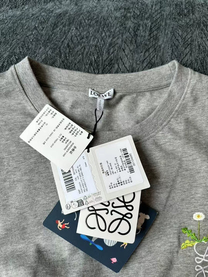 Loewe Grey Rabbit Short Sleeve T-Shirt