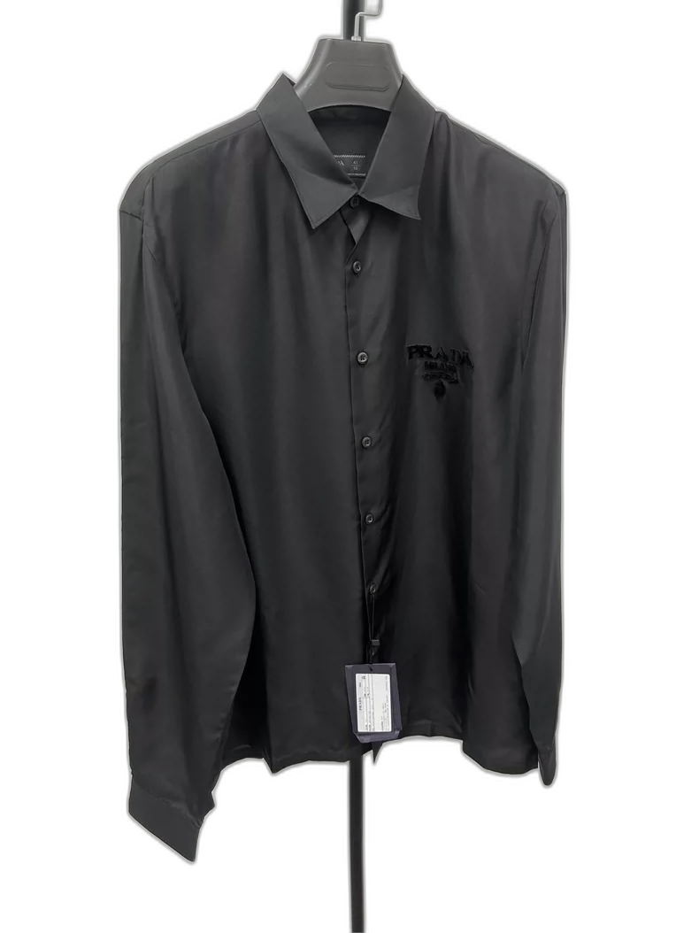 Prada Long Sleeve Shirt with Triangle Logo