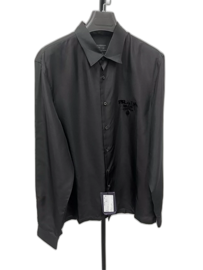 Prada Long Sleeve Shirt with Triangle Logo