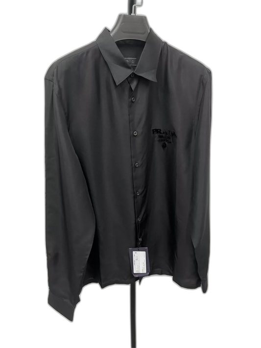 Prada Long Sleeve Shirt with Triangle Logo