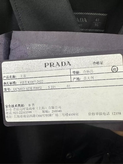 Prada Long Sleeve Shirt with Triangle Logo