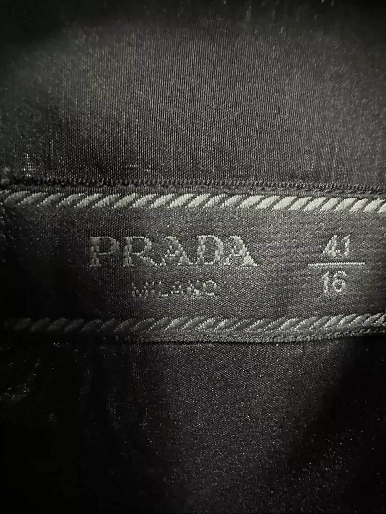 Prada Long Sleeve Shirt with Triangle Logo