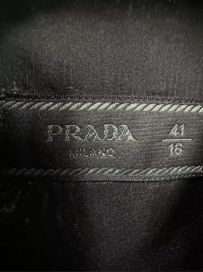 Prada Long Sleeve Shirt with Triangle Logo