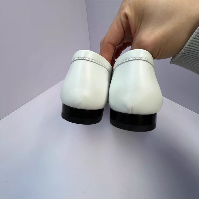 Hermes Fringed Loafers with Gold Buckle