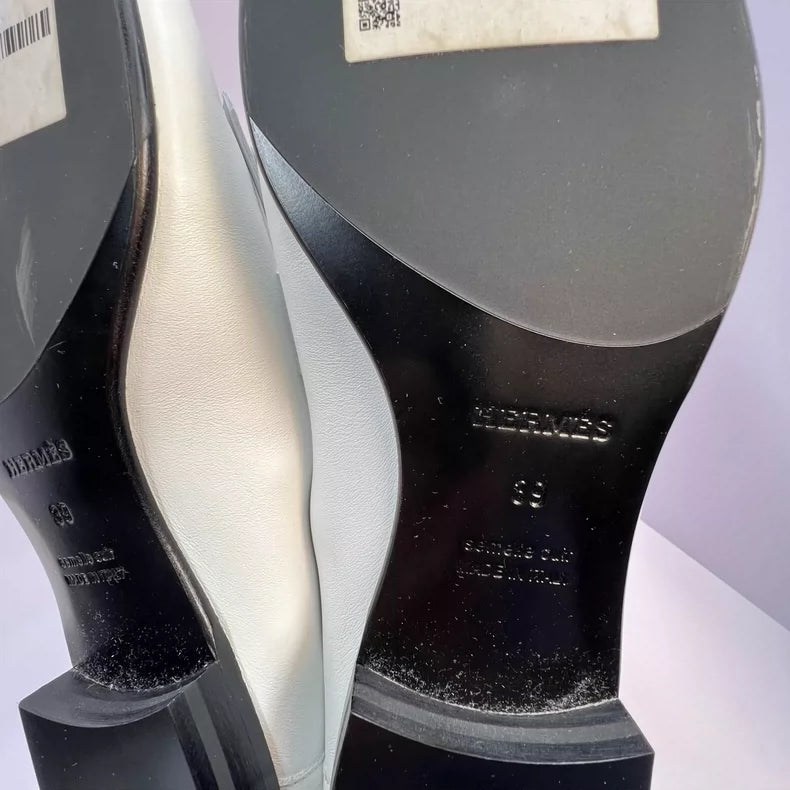 Hermes Fringed Loafers with Gold Buckle