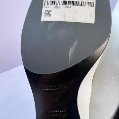 Hermes Fringed Loafers with Gold Buckle