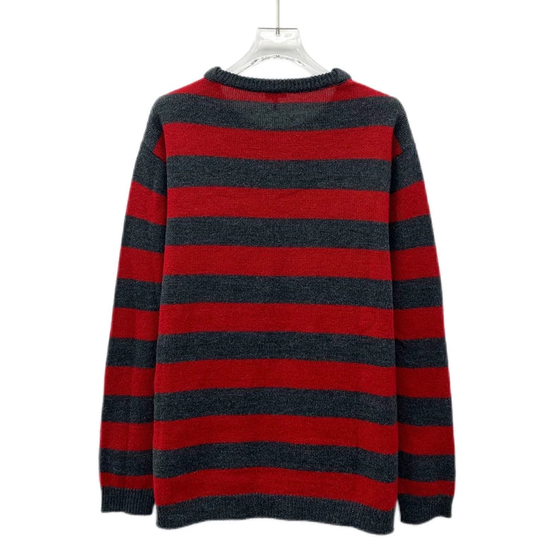 Loewe Striped Logo Embroidery Knit Sweater
