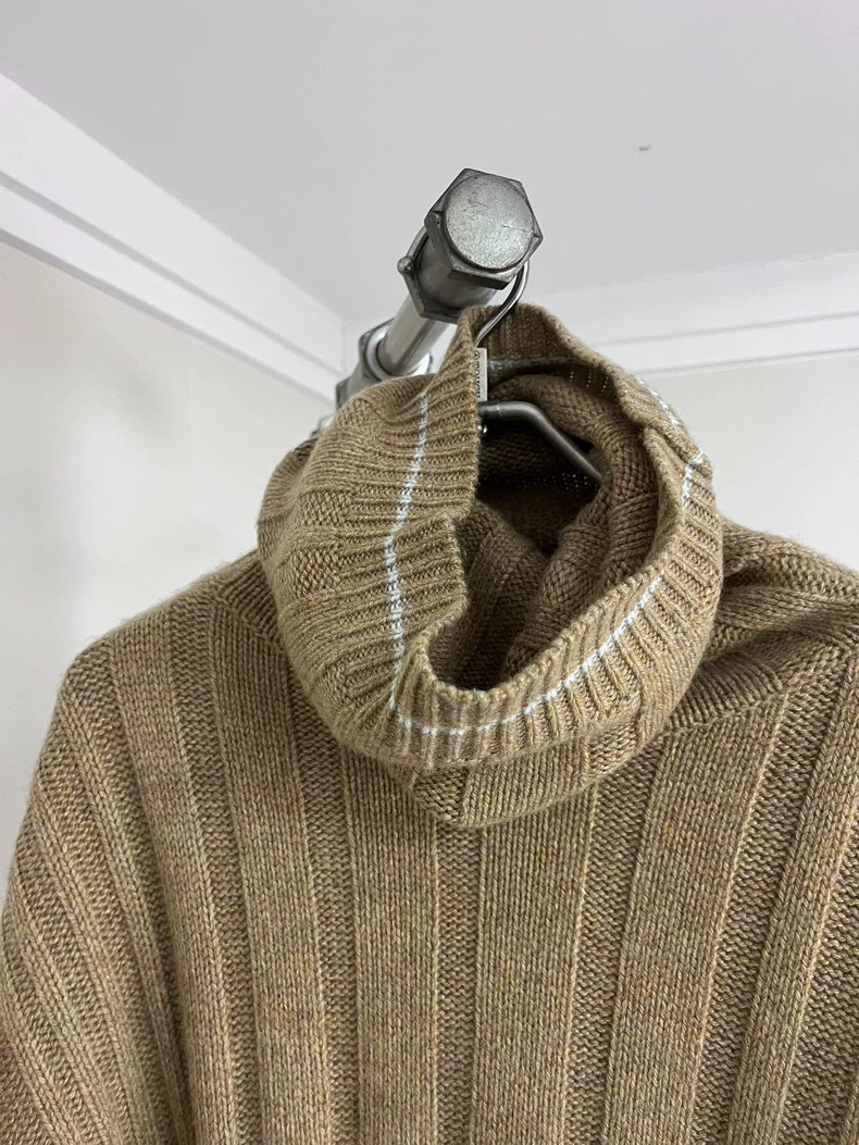 Hermes Cashmere Dress with Cowl Neck