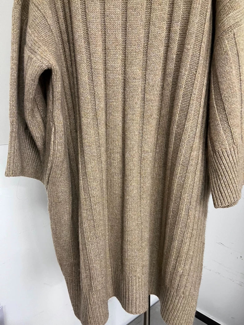 Hermes Cashmere Dress with Cowl Neck