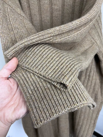 Hermes Cashmere Dress with Cowl Neck