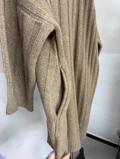 Hermes Cashmere Dress with Cowl Neck