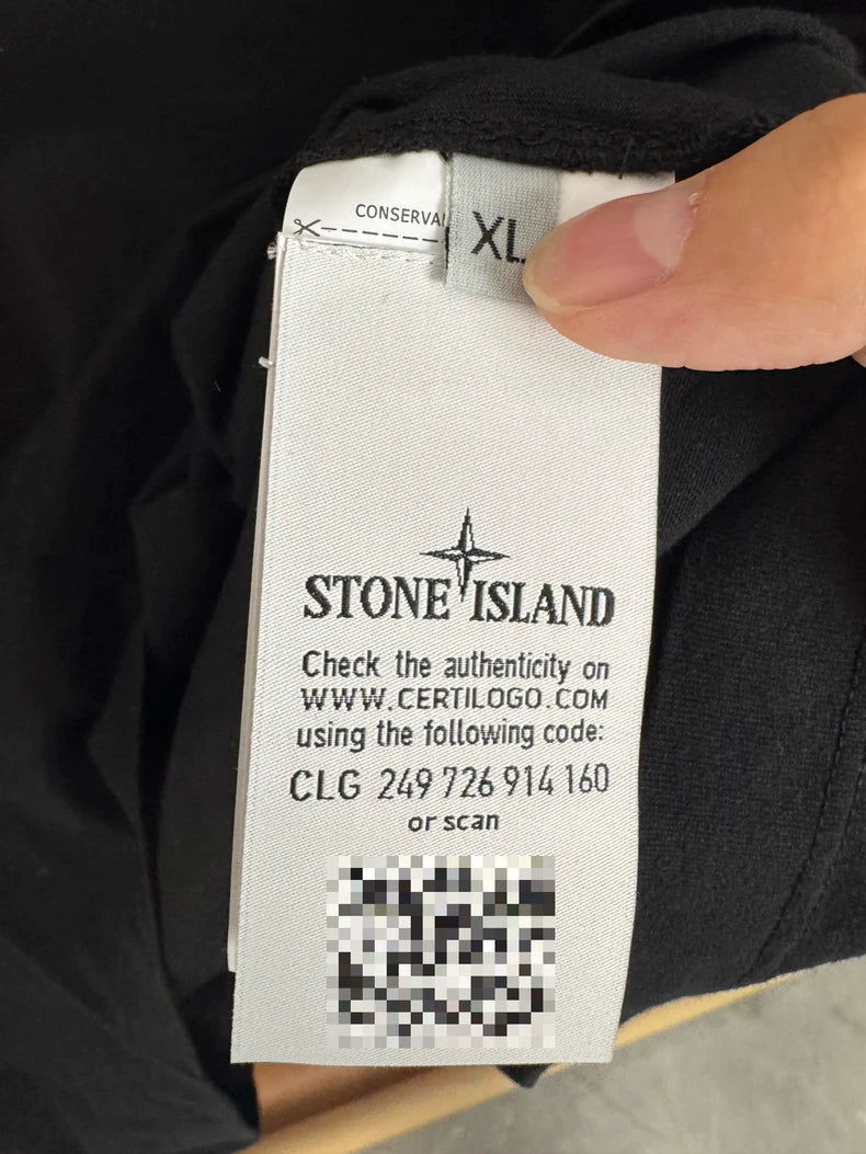 Stone Island Chest Embroidered Logo T-Shirt-yf