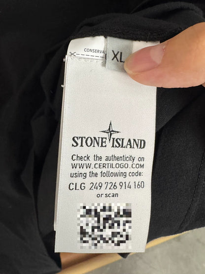 Stone Island Chest Embroidered Logo T-Shirt-yf