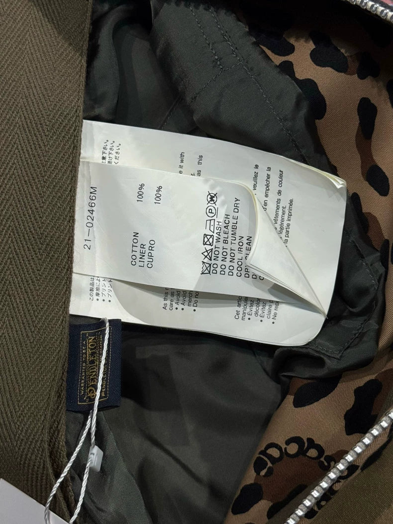 Sacai Mixed Patchwork Zip Jacket-yf