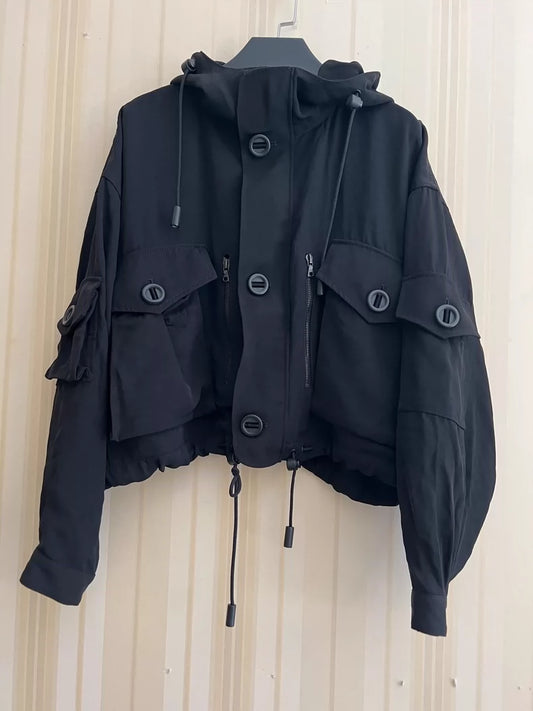 Acne Studios Cropped Jacket in Black