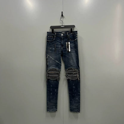 Amiri Vintage Blue Distressed Denim Pants