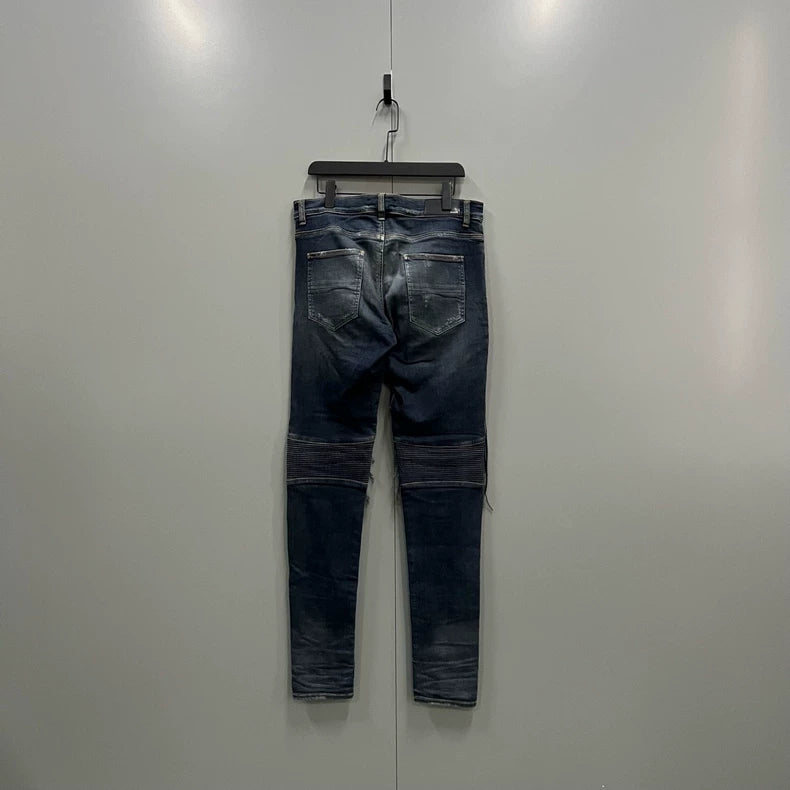 Amiri Vintage Blue Distressed Denim Pants
