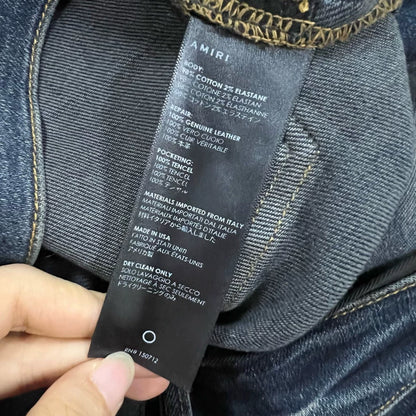 Amiri Vintage Blue Distressed Denim Pants