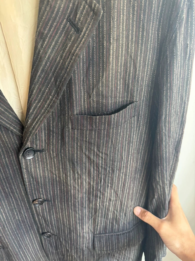 Unique Striped Woven Suit by Comme des Garçons