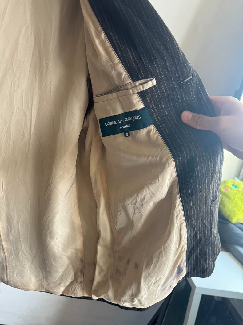 Unique Striped Woven Suit by Comme des Garçons