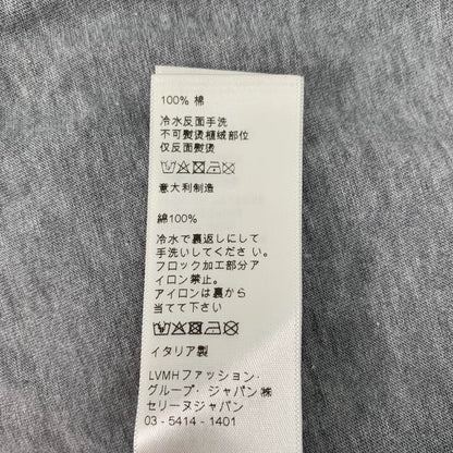 Celine Gray Logo Cotton Short Sleeve T-Shirt