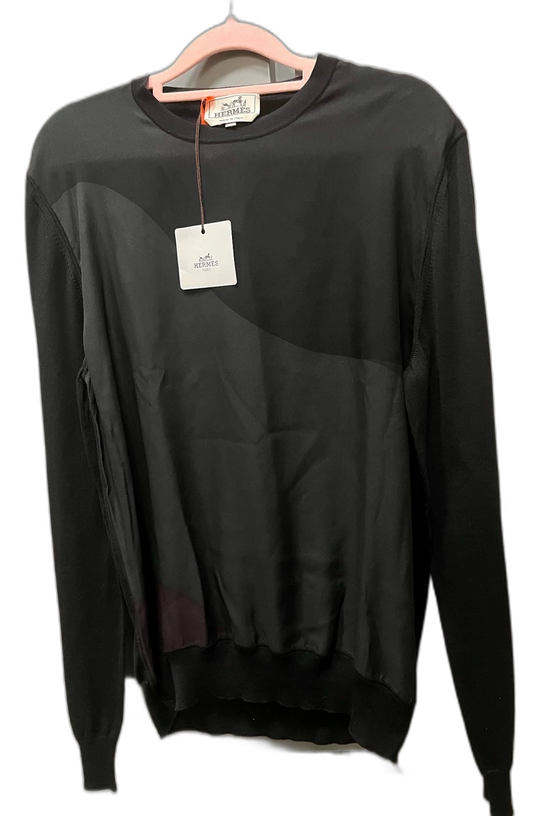 Hermes Long Sleeve Silk Pullover Sweater
