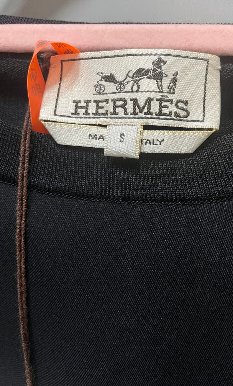 Hermes Long Sleeve Silk Pullover Sweater