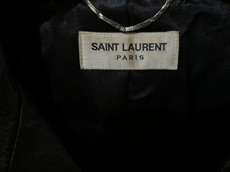 Saint Laurent Lambskin Multi-Zip Leather Jacket
