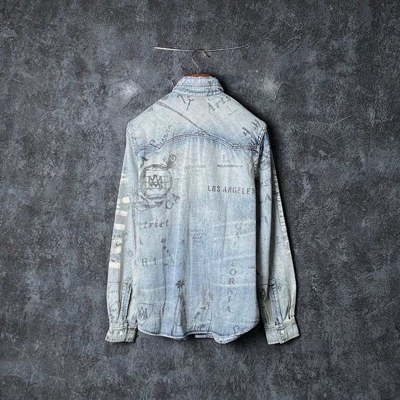 Amiri Blue Cotton Denim Jacket
