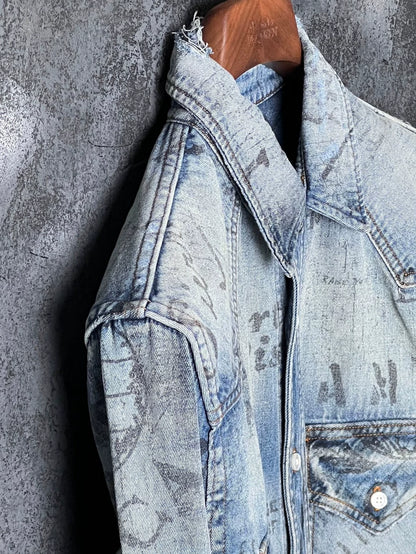 Amiri Blue Cotton Denim Jacket
