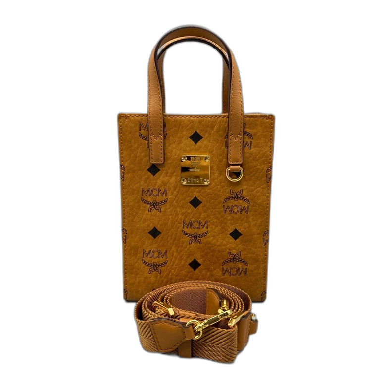 MCM Printed Handheld Crossbody Bag