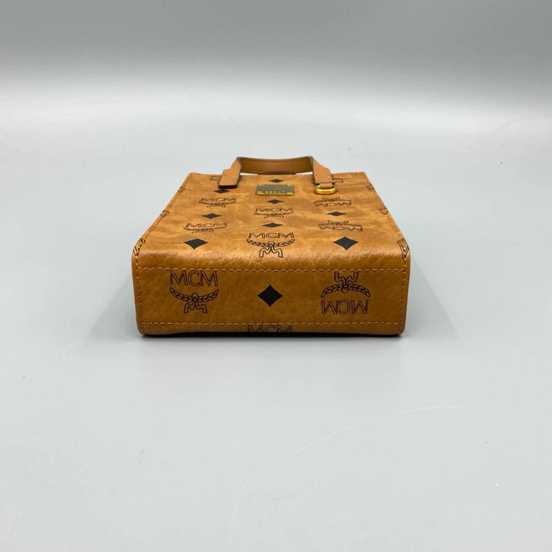 MCM Printed Handheld Crossbody Bag