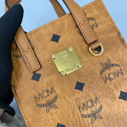 MCM Printed Handheld Crossbody Bag