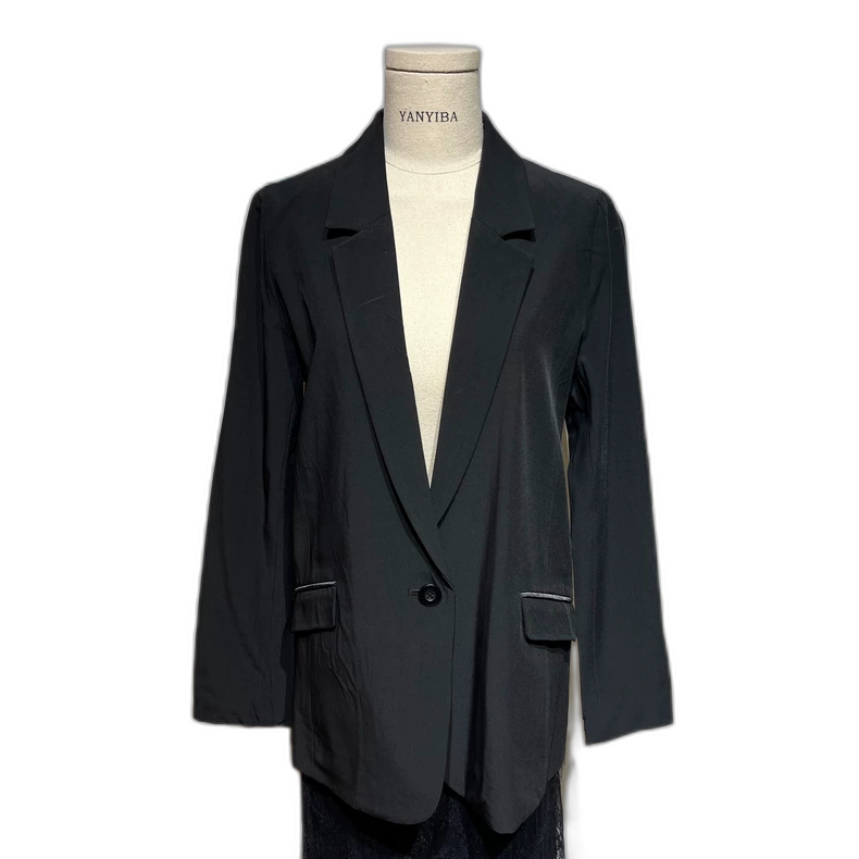 Vintage Black Stylish Women's Blazer