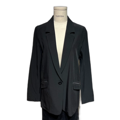 Vintage Black Stylish Women's Blazer