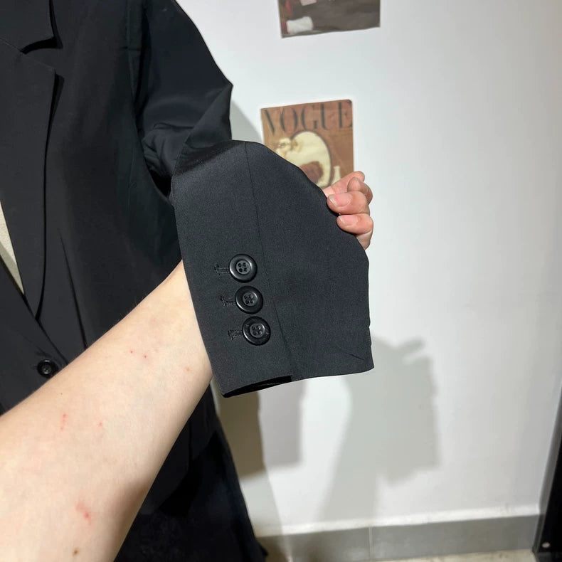 Vintage Black Stylish Women's Blazer