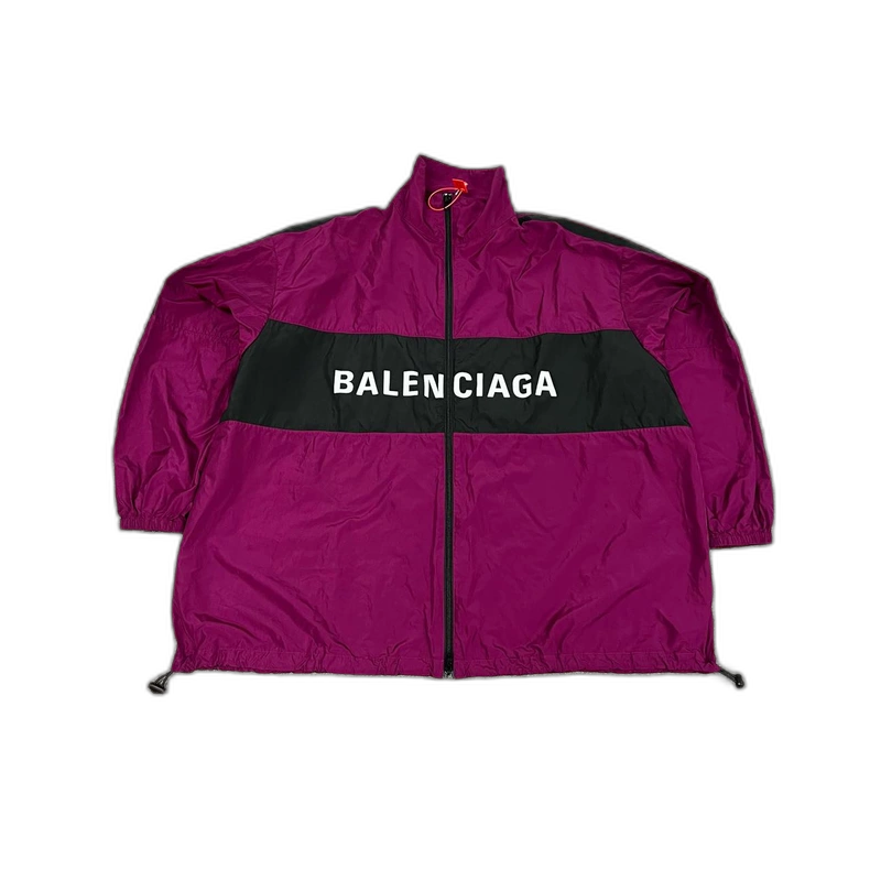 Balenciaga Color Block Letter Print Jacket