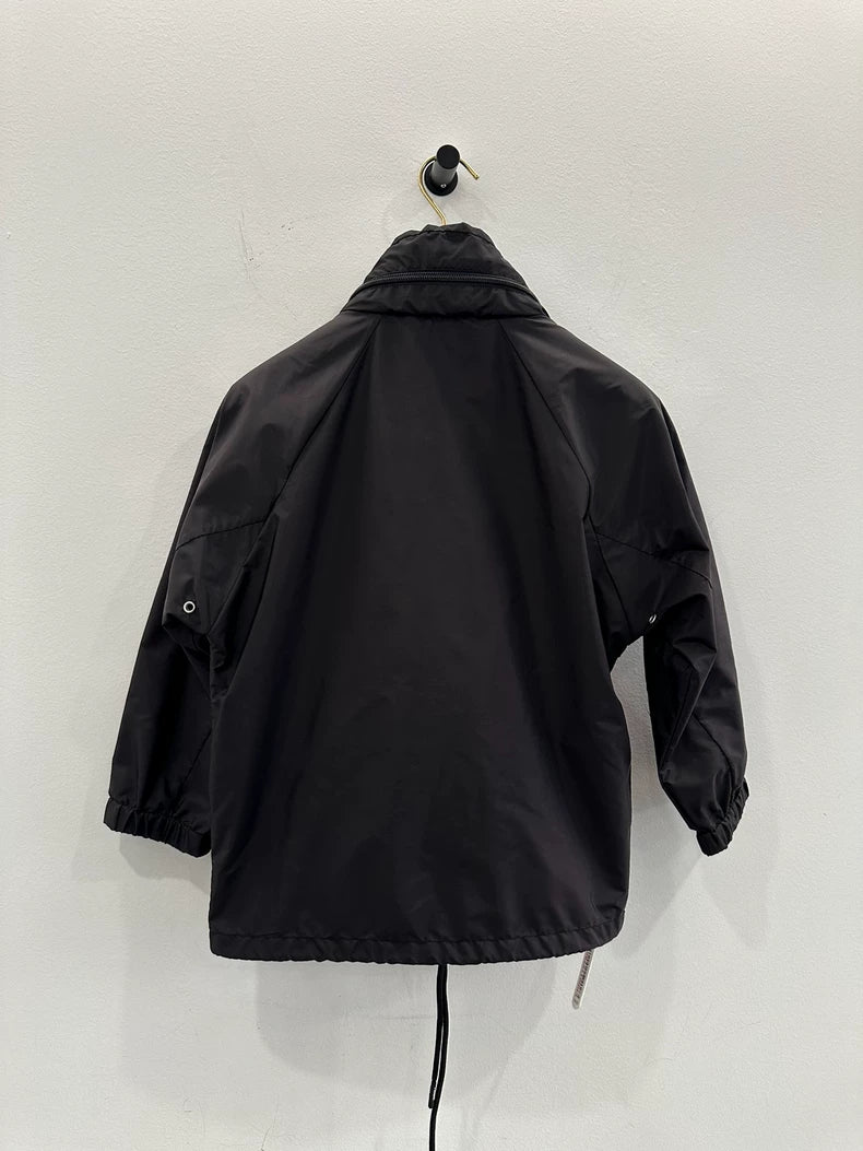 Prada Black Logo Hooded Jacket for Women