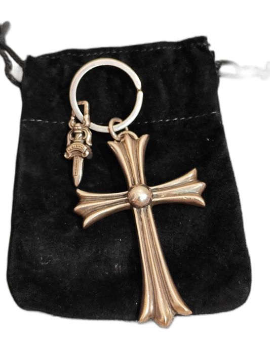 Chrome Hearts Cross Keychain