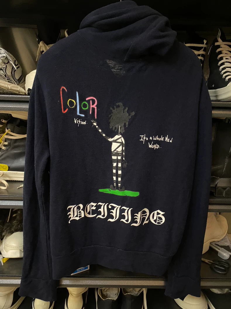 Chrome Hearts Black Zipper Hooded Sweatshirt