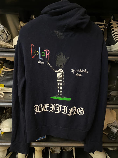 Chrome Hearts Black Zipper Hooded Sweatshirt