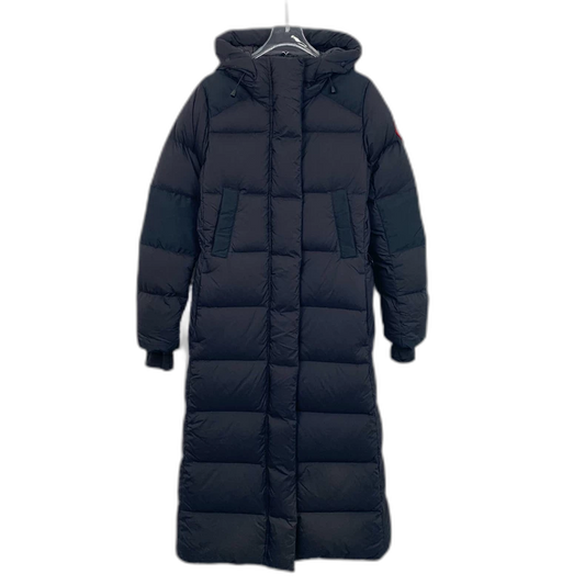 Canada Goose Black Long Down Jacket Hooded