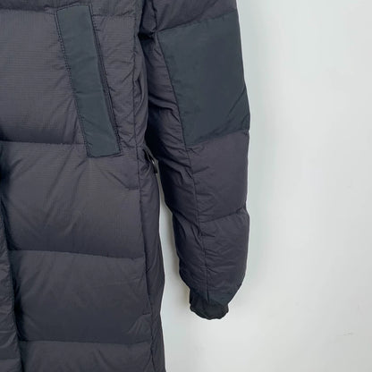 Canada Goose Black Long Down Jacket Hooded