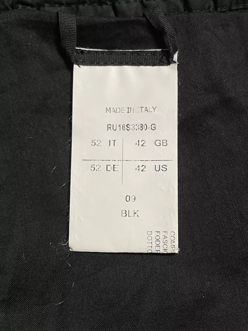 Rick Owens Black Drop-Crotch Pants