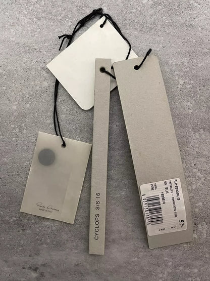 Rick Owens Black Drop-Crotch Pants