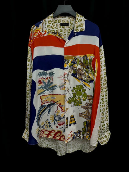 Comme des Garcons 91SS Silk Scarf Shirt