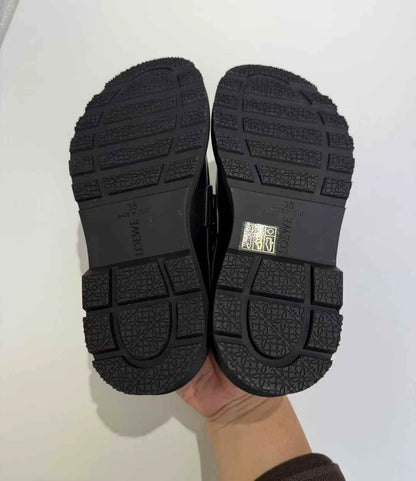 Black Leather Loafers by LOEWE